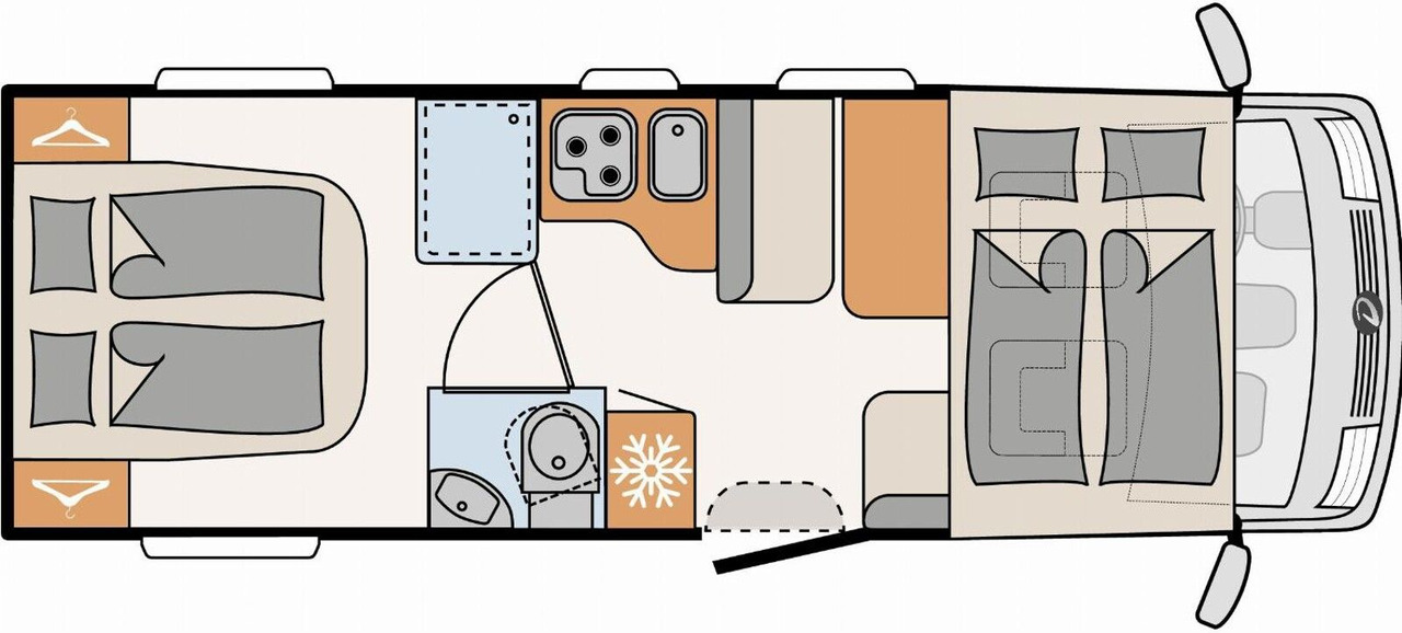 Integraal camper Dethleffs Trend I 7057