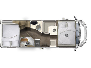 EURAMOBIL Integra 760 QF Mondial Plus Paket - Integraal camper