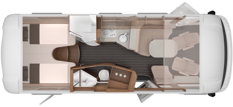 Integraal camper Knaus Sun I 700 LEG Automatik/180 PS
