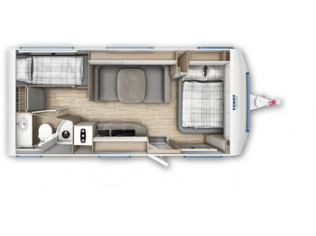 Nieuw Caravan Wohnwagen Fendt Bianco Activ 560 SKM: afbeelding 1