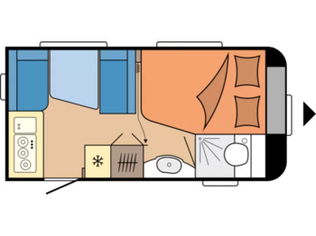 Nieuw Caravan Wohnwagen Hobby De Luxe 400 SFe: afbeelding 1