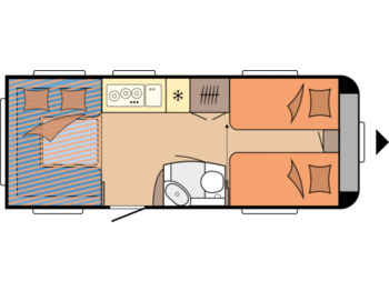 Nieuw Caravan Wohnwagen Hobby De Luxe 515 UHL: afbeelding 1