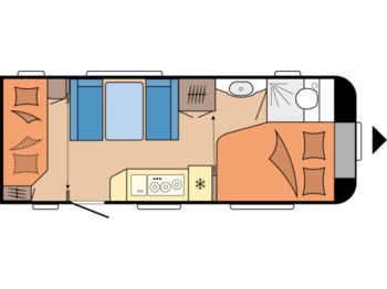 Nieuw Caravan Wohnwagen Hobby De Luxe 540 KMFe: afbeelding 1