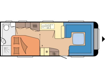 Nieuw Caravan Wohnwagen Hobby Prestige 660 WFC: afbeelding 1