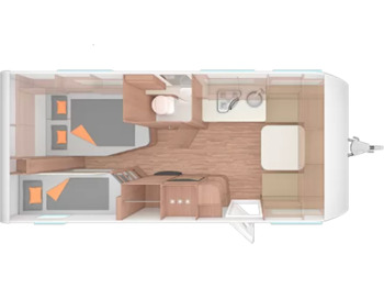 Nieuw Caravan Wohnwagen Weinsberg CaraOne 550 UK: afbeelding 1