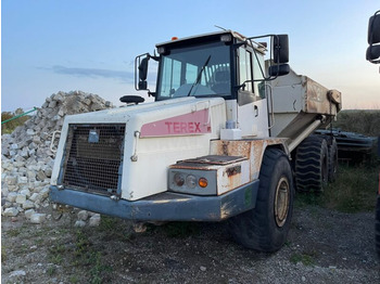 Kiepwagen met knikbesturing TEREX