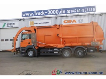 Vuilniswagen voor het vervoer van afval MAN TGA 26.320 Hüffermann Frontlader mit Waage*31m³*: afbeelding 1