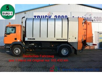 Vuilniswagen voor het vervoer van afval MAN TGM 18.250BL Faun Rotopress 516 Zöller Schüttung: afbeelding 1