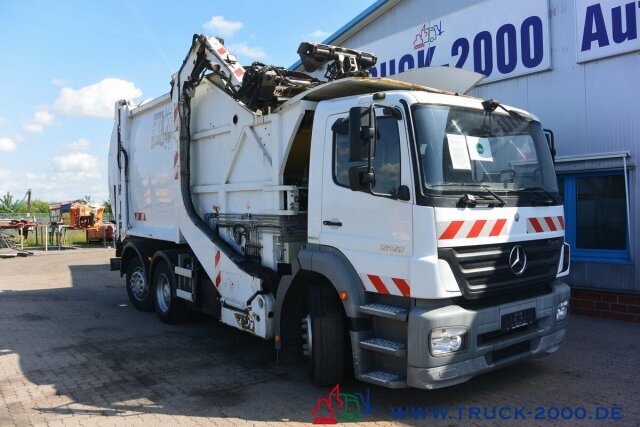 Vuilniswagen voor het vervoer van afval Mercedes-Benz Axor 2529 Faun Überkopf Frontlader 25 m³ 1.Hand: afbeelding 14
