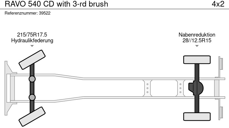 Veegwagen Ravo 540 CD with 3-rd brush: afbeelding 8