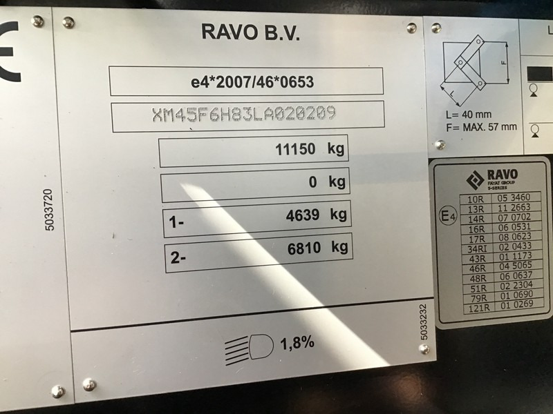 Veegwagen Ravo 5-SERIES 580 with 3-rd brush: afbeelding 7