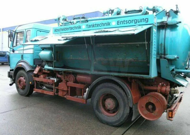 Vacuümwagen Mercedes-Benz ASSMANN SAUG SPÜL A3 TANK +KOMBIFZ f. Diesel/ Heizöl