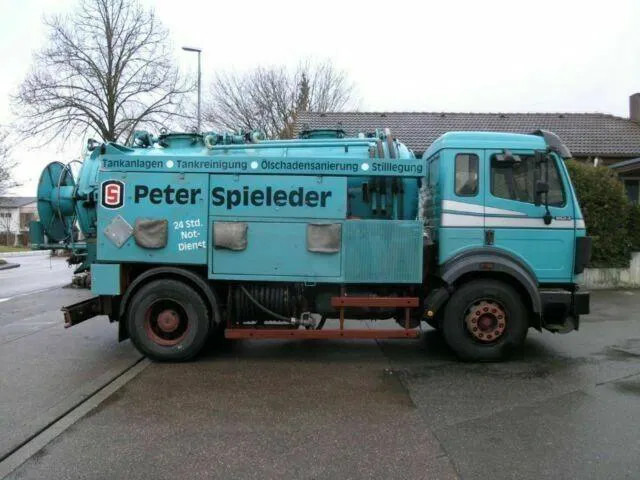Vacuümwagen Mercedes-Benz ASSMANN SAUG SPÜL A3 TANK +KOMBIFZ f. Diesel/ Heizöl