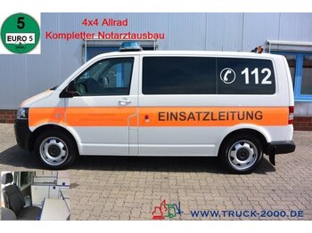 Ambulance Volkswagen T5 2.0 TDI 4x4 4Motion Binz Notarzt-Rettung 1.Hd: afbeelding 1