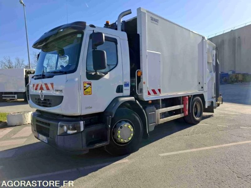 Vuilniswagen RENAULT PREMIUM 310,19 - BOM 16m3 SEMAT CARGOPAC 334 - 2013/146227 KM (CX634SZ)