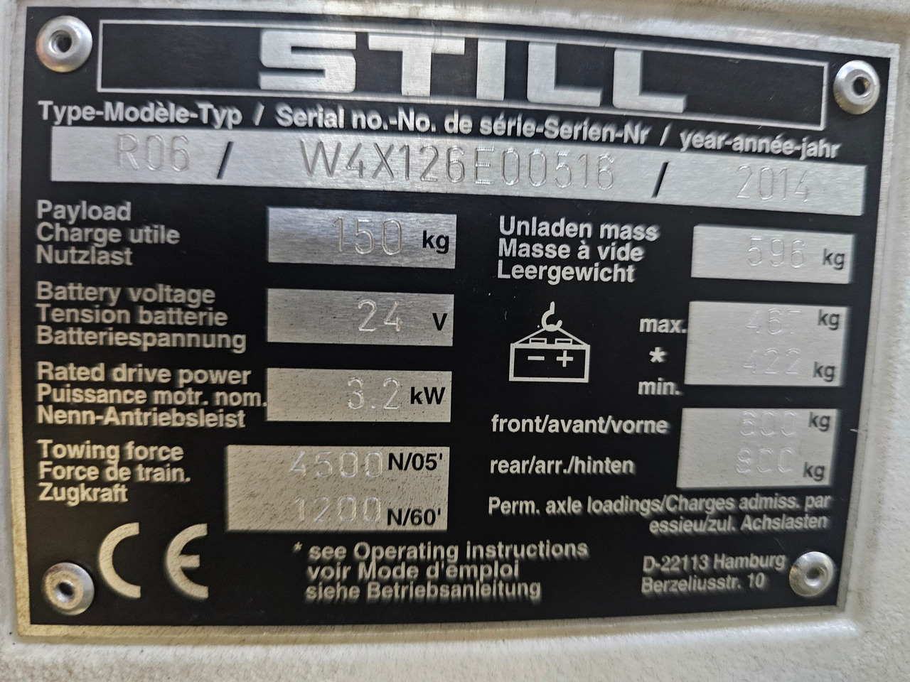 Elektrische trekker Still R06 Electro