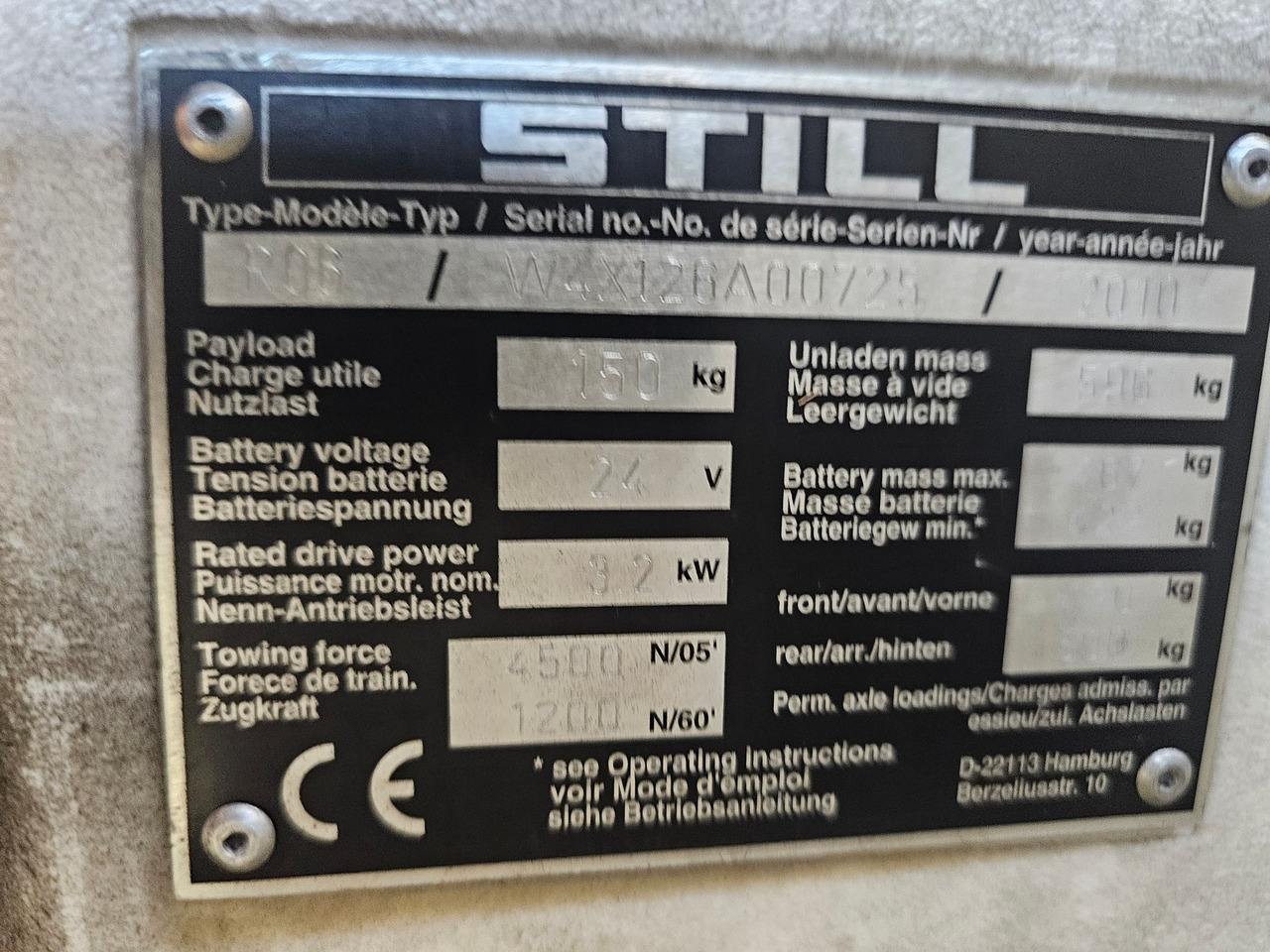 Elektrische trekker Still R06 Electro