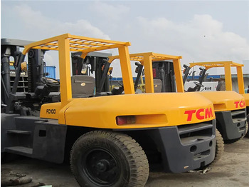 Diesel heftruck Good condition Tcm forklift 10ton TCM FD100 diesel forklift with cheap price: afbeelding 2