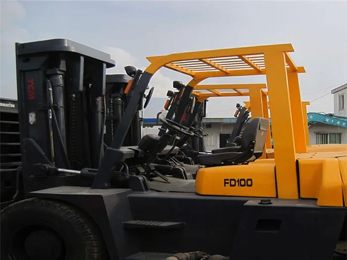 Diesel heftruck Good condition Tcm forklift 10ton TCM FD100 diesel forklift with cheap price: afbeelding 3