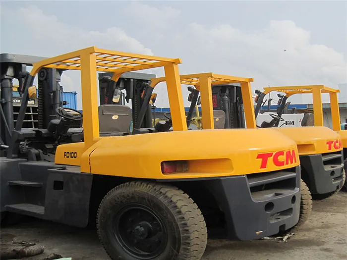 Diesel heftruck Good condition Tcm forklift 10ton TCM FD100 diesel forklift with cheap price: afbeelding 2