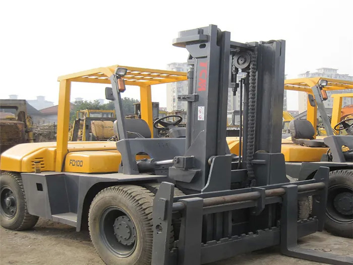 Diesel heftruck Good condition Tcm forklift 10ton TCM FD100 diesel forklift with cheap price: afbeelding 5
