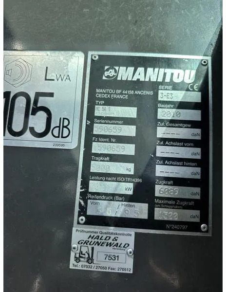 Heftruck Manitou MC 50 Turbo 5 to Geländestapler Seitenschieb Kabine