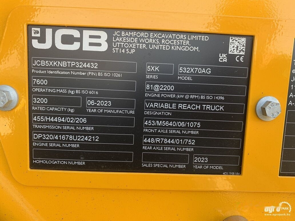 Nieuw Verreiker JCB JCB 532-70 Agri: afbeelding 8