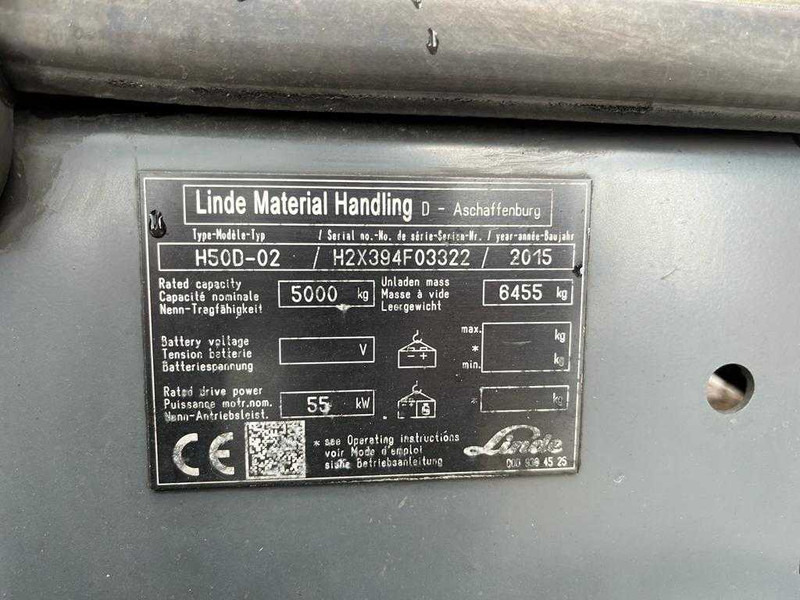 Leasing Linde H50D-02 5 TON / 5 METERS Linde H50D-02 5 TON / 5 METERS: afbeelding 21