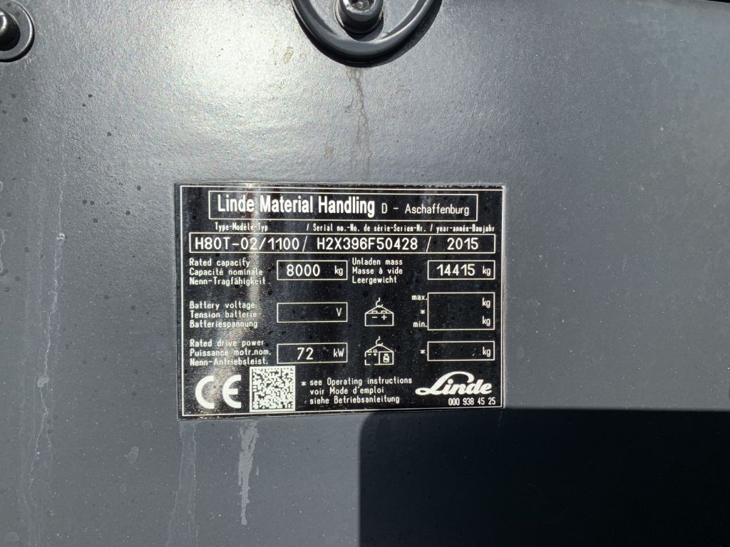 Leasing  Linde H80T-02/1100 Linde H80T-02/1100: afbeelding 4