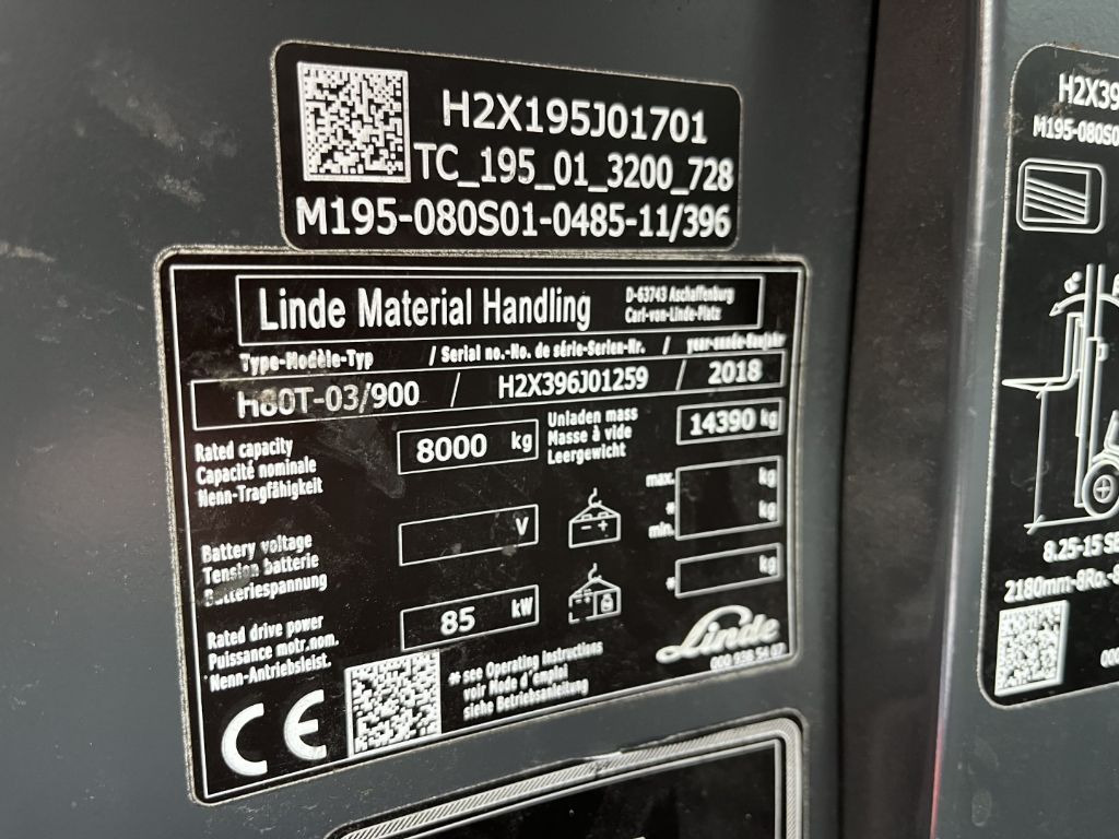 Leasing  Linde H80T-03/900 Linde H80T-03/900: afbeelding 4