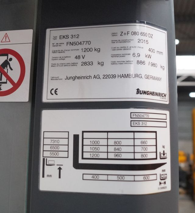 Orderverzameltruck Jungheinrich EKS312