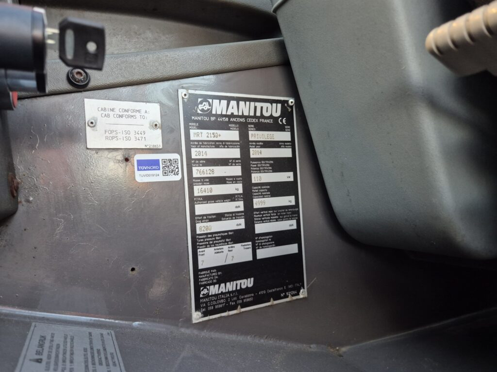 Verreiker MANITOU MRT 2150+ privilege