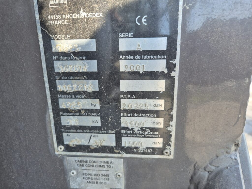 Verreiker MANITOU MT 523