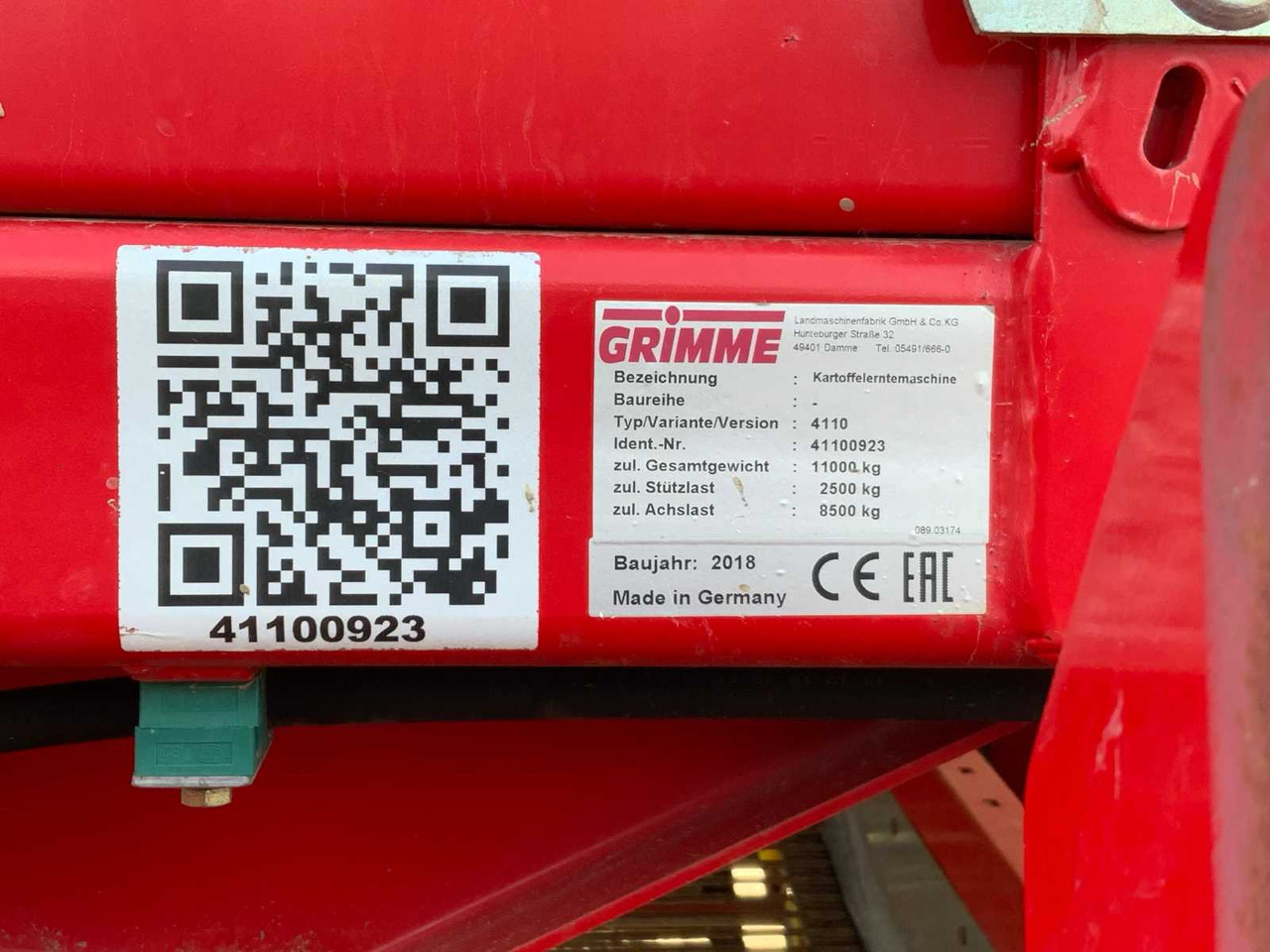 Aardappelrooier Grimme SE250