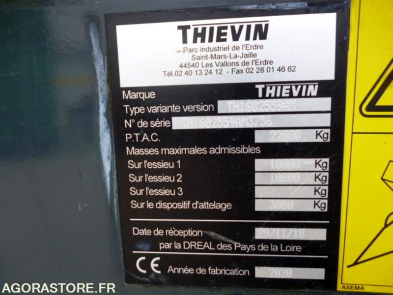 Landbouwmachine BENNE AGRICOLE THIEVIN CORTAL 160 59