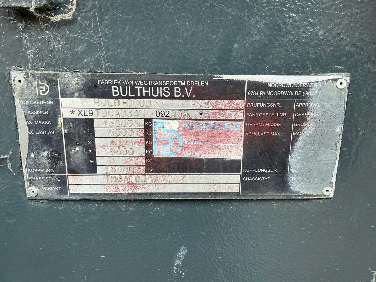 Landbouwmachine Bulthuis TDGA 03