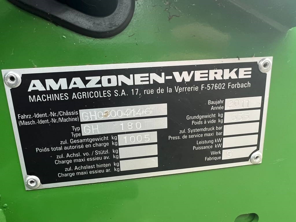 Gazonmaaier Amazone Grasshopper GH 180