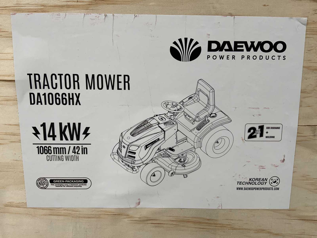 Gazonmaaier Daewoo DA1066HX