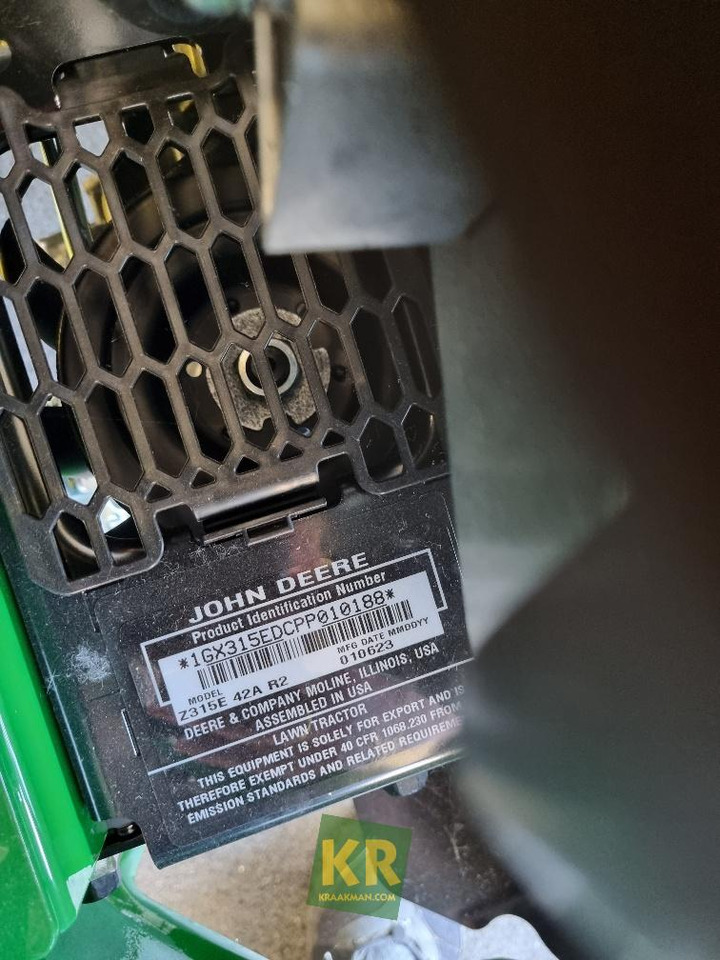 Gazonmaaier John Deere Z315E Zeroturn maaier