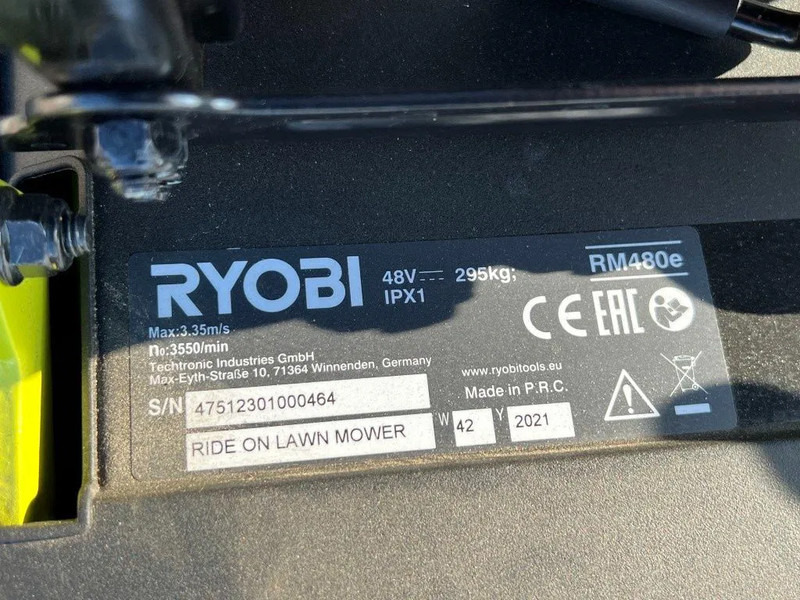 Gazonmaaier Ryobi RM480E