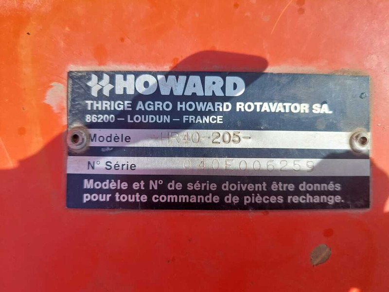 Grondbewerking toebehoor Howard HR 40-205