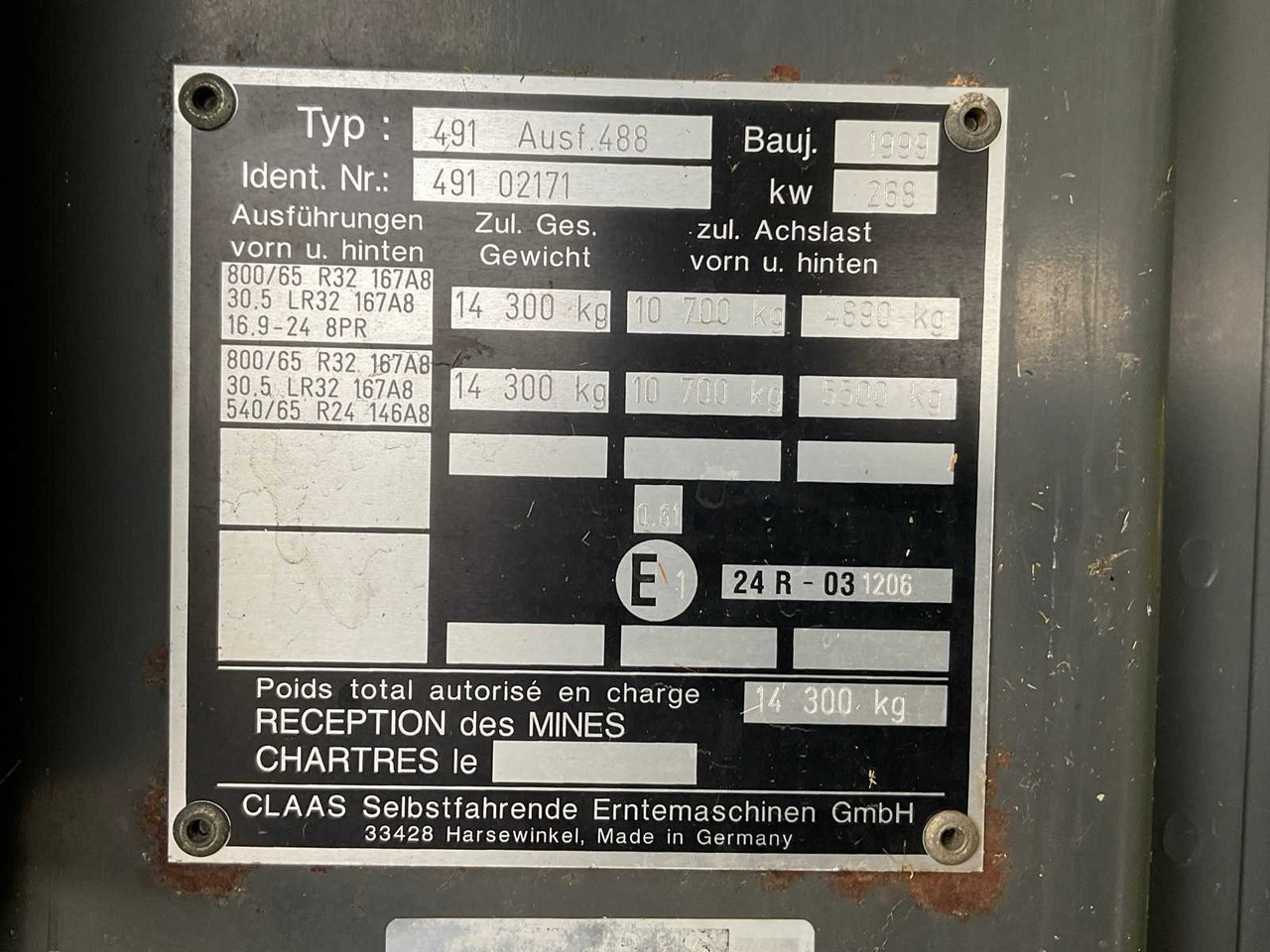 Hakselaar 1999 CLAAS JAGUAR 840 FORAGE HARVESTER