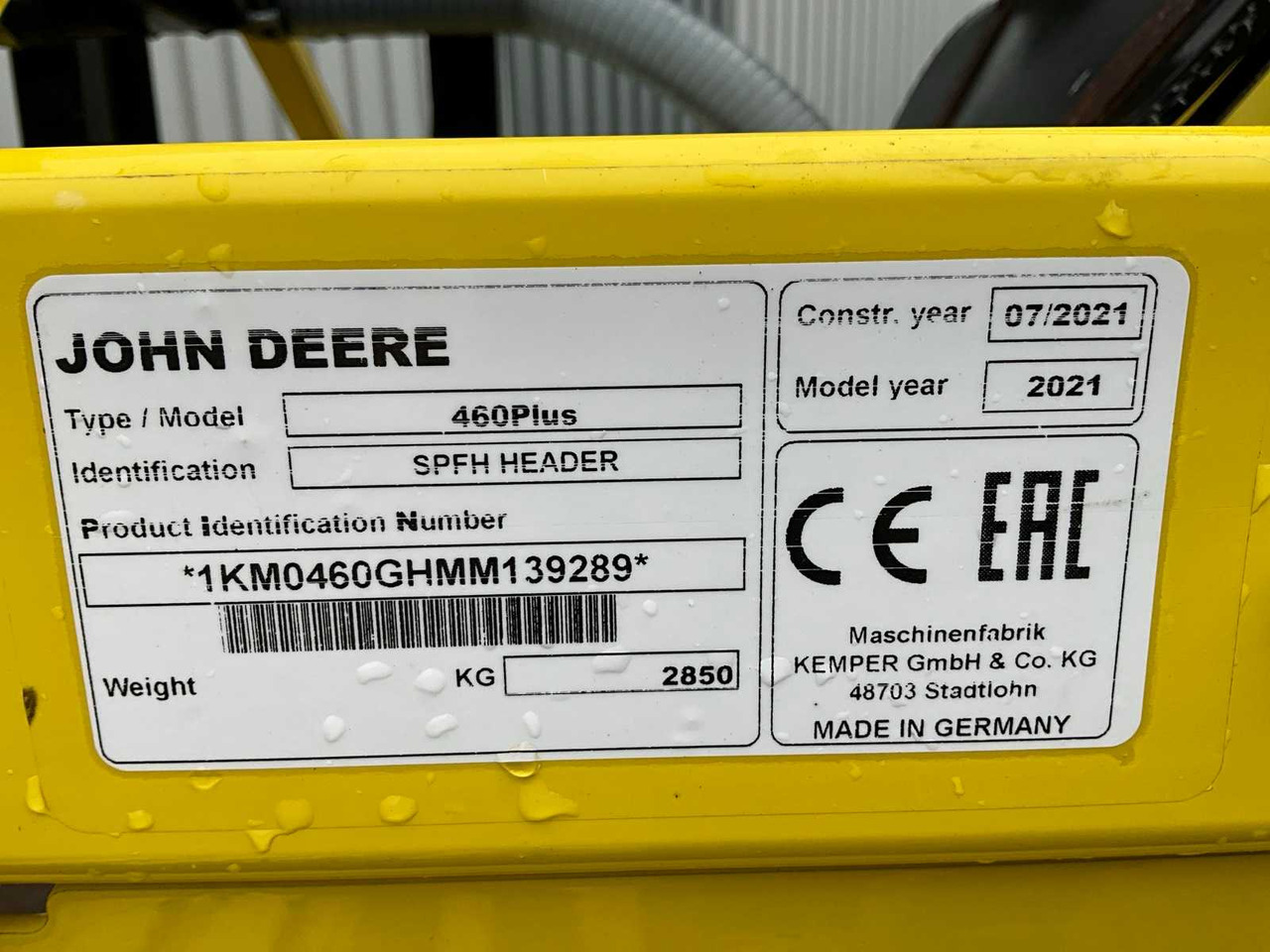 Hakselaar Kemper 460plus