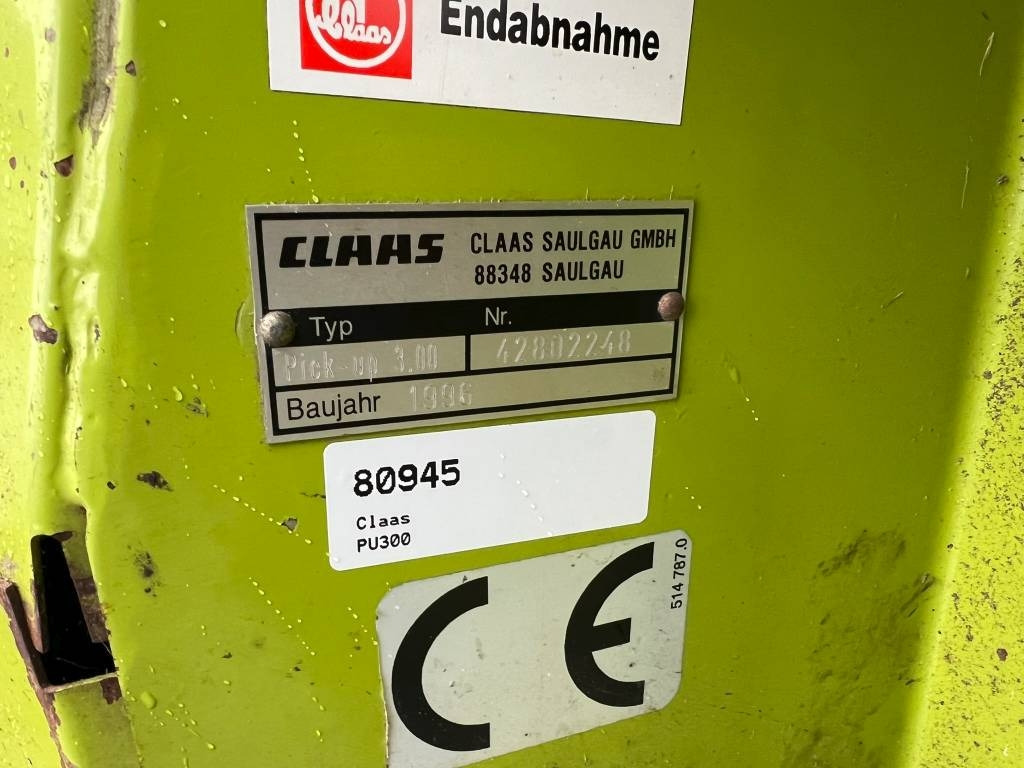 Hakselaar toebehoor Claas PU 300 Gras pickup