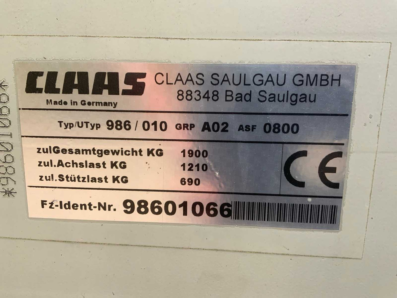 Hooi-/ Voedermachine Claas Linker 2700