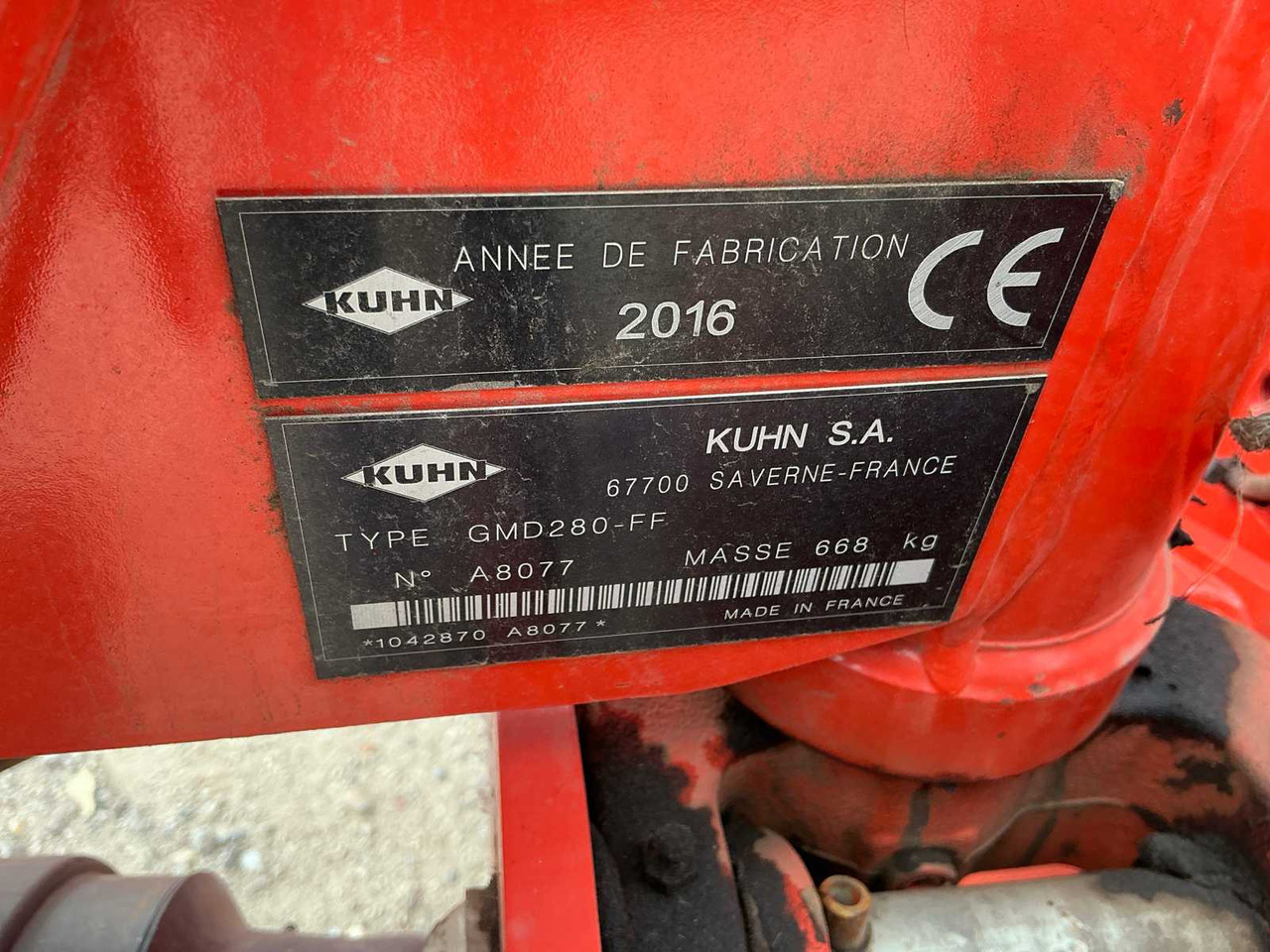 Hooi-/ Voedermachine Kuhn GMD280-FF