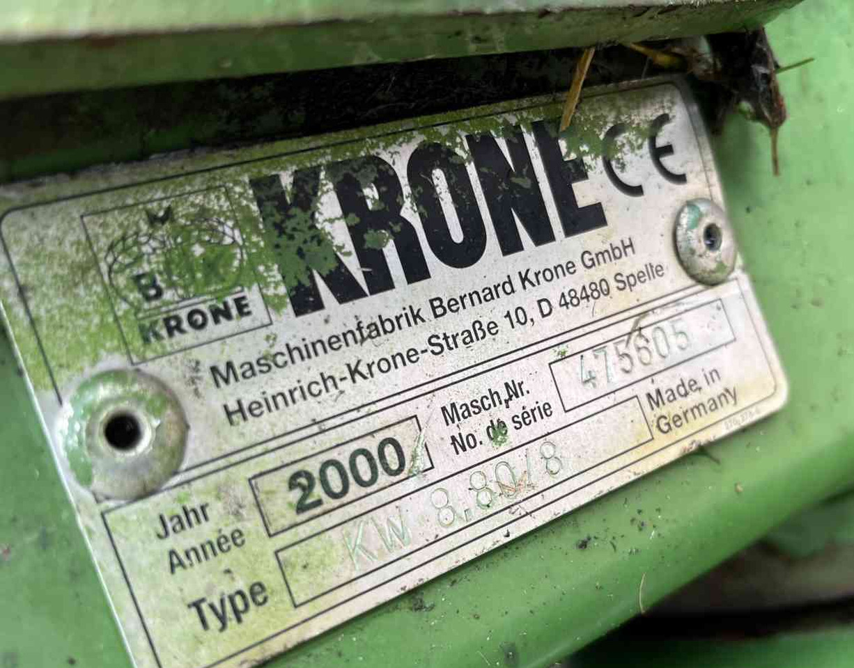 Hooischudder Krone KW 8.80/8 Schudder Tedder Kreiselheuer weidebouwmachines