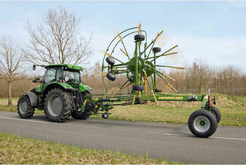 Hooischudder Krone Middenaflegharken met twee elementen