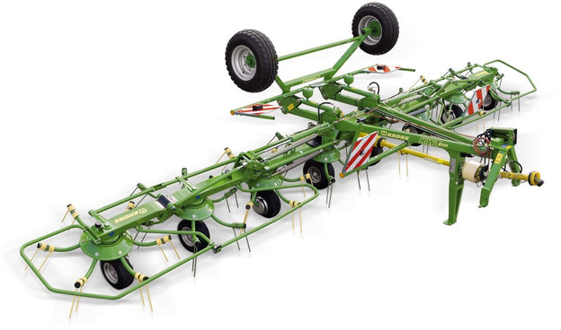 Hooischudder Krone getrokken schudders KWT met wielstel