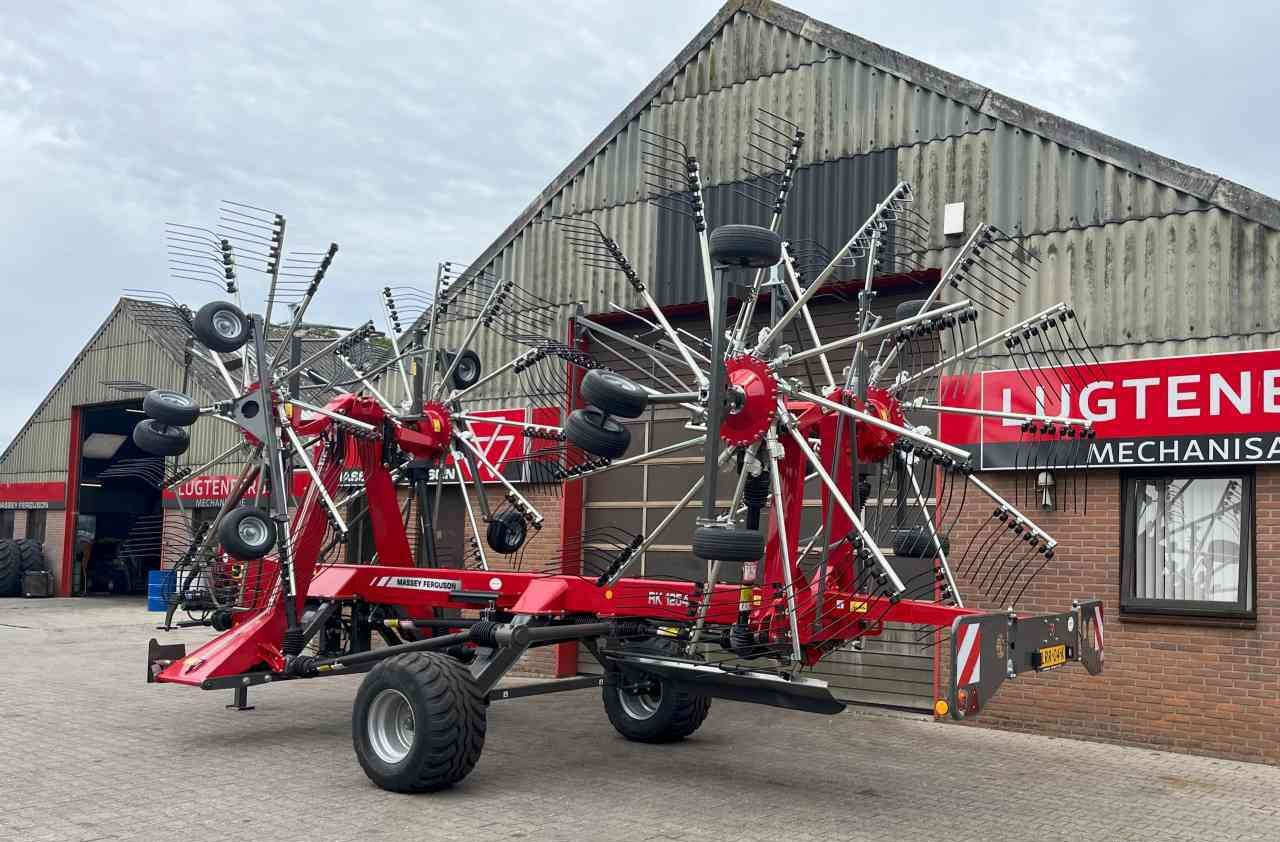 Hooischudder Massey Ferguson RK 1254 TRC-EC Hark 4-elements rake, rugger, zwiller Weidebouwmachines
